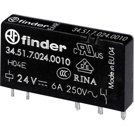 Finder 34.51.7.005.0010 Printrelais 5 V/DC 6 A 1 Wechsler 1 St. (1/3)