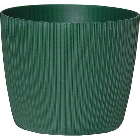 Vaso da fiori Magnolia Jumper, con coperchio in plastica verde, 14 cm