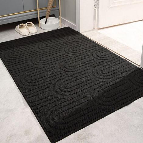 Alfombra para entrada, alfombra para puerta de casa, alfombra absorbente de agua y suciedad, alfombra antideslizante para el suelo