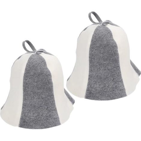 Lot de 2 chapeaux de sauna ukrainiens en feutre de laine pour femmes et hommes.-AquaForge (1/5)