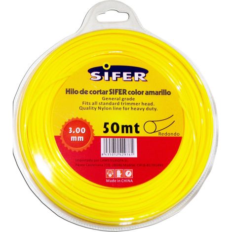 SIFER RUNDES GELBES BÜRSTENSCHNEIDGEWINDE 3,00 MM x 50 M
