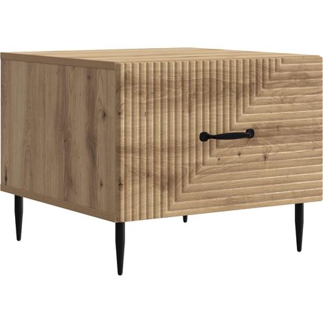 vidaXL Tavolino da salotto Rovere Artigianale 49 x 50 x 40 cm