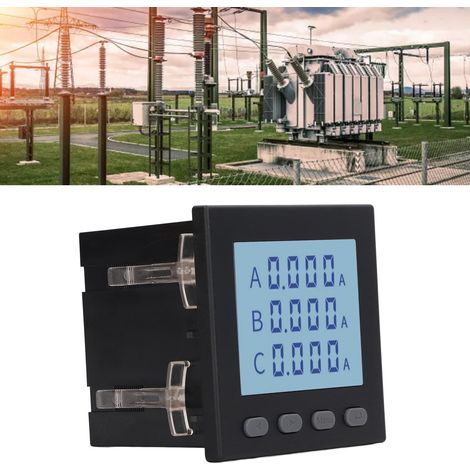 YG194I-9XY Dreiphasen-Smart-LCD-Amperemeter, AC220V-Stromeingang, 5A-Strombereich. (1/5)