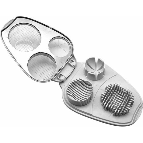 3-in-1 Eierschneider, manueller Eierschneider aus Edelstahl (1/4)