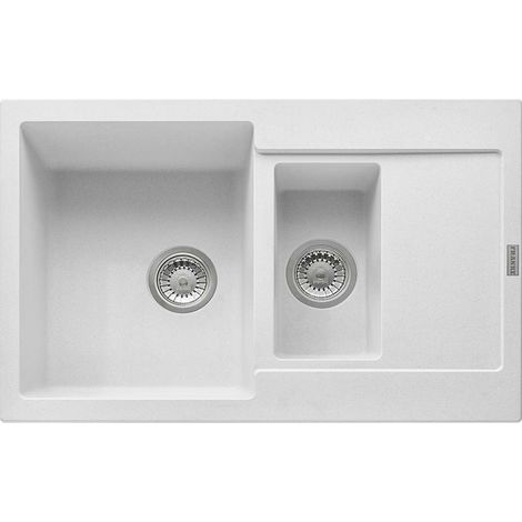 Franke Maris - Fregadero de fragranite MRG 651-78, 78x50 cm, blanco hielo 114.0285.325