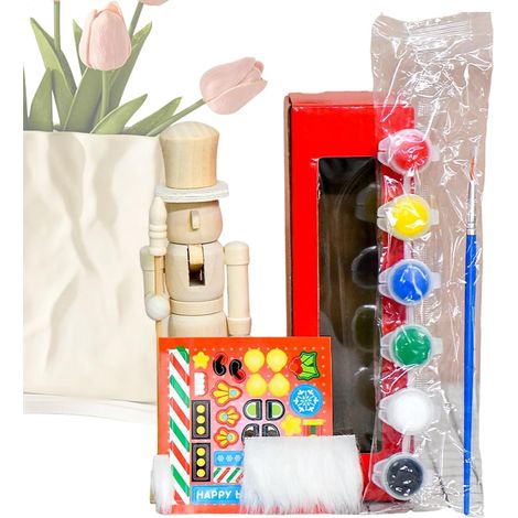 Casse-Noisette Inachevé pour Noël Décorations De Noël en Bois 18 Cm Figurine Décorative de Table pour Adultes Amateurs de Loisirs Créatifs Enseignants d'Art Cadeaux de Fête Projets (1/5)