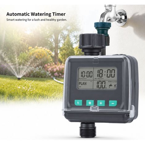 Toivize-Programmateur d'arrosage - Minuterie Robinet Jardin - Plastique Robuste 580g Système d'Irrigation Automatique Économe en Eau pour Tuyau (1/4)