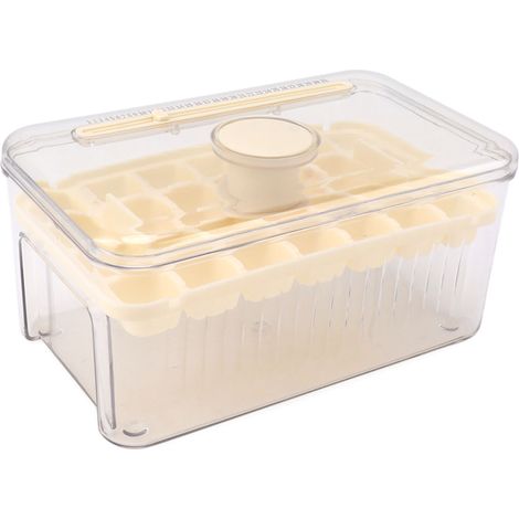 Moule à glaçons à démoulage facile, en ABS et PET, blanc, 1 couche, idéal pour rafraîchir whisky, cocktails et autres boissons. (1/5)