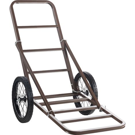 Chariot à Gibier Charge 136 kg, Chariot Transport Pliable, Chariot de Chasse avec Grandes Roues en Caoutchouc et Poignée Ergonomique, pour Transporter Cerfs Bagages Équipements Pêche Randonnée (1/5)