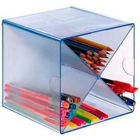 Secchio organizzatore Archivo 2000 polistirene Azzurro 15 x 15 x 15 cm