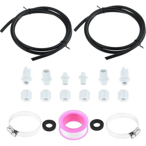 Due set per kit di connessione per dosatore chimico off-line Hayward Clx220ga Cl220 con morsetto a sella -Crezuo