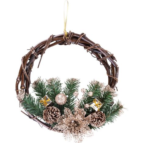 Weihnachtskranz MagicHome, natürlich, hängend, 30 cm (1/2)