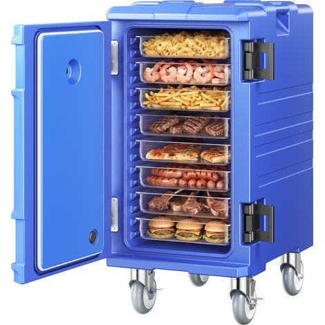 Vevor – Conteneur isotherme 120 L – Boite de transport alimentaire empilable – Chargement frontal – Rétention température 4-6h – Roulettes et poignées ergonomiques (1/5)