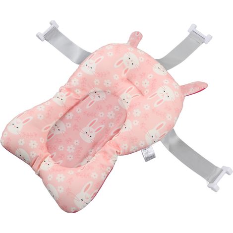 1 tapis de bain bébé, antidérapant, séchage rapide, doux au toucher, pour bébé assis ou allongé (1/5)