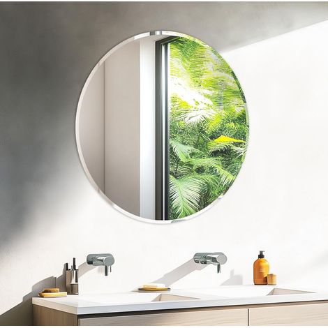 Specchio da Bagno Decorativo ingresso Rotondo da parete 60cm
