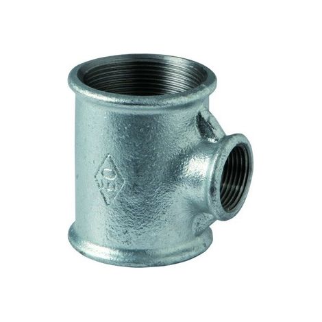 130R - Tee riduzione 3/4" x 1" x 3/4" in ghisa zincata 13005454