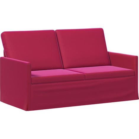2 Seater Sofa Wine Red 150 x 81 x 82 cm Velvet vidaXL (1/5)