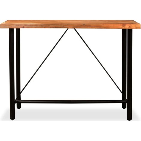 Maison Exclusive - Tavolino da Bar in Legno Massello di Acacia 150x70x107 cm