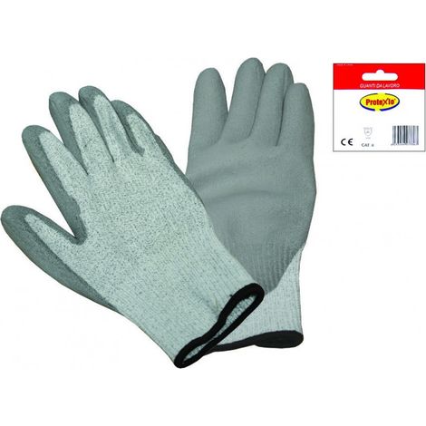Guanti Antitaglio In Filo Uhmwpe E Nylon Spalmato In Poliuretano - 12 paia - Taglia: M misura 8