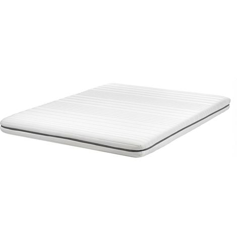 Materasso singolo 140 x 200 cm UE con imbottitura in schiuma e rivestimento sfoderabile in poliestere con cerniera, bianco Enchant