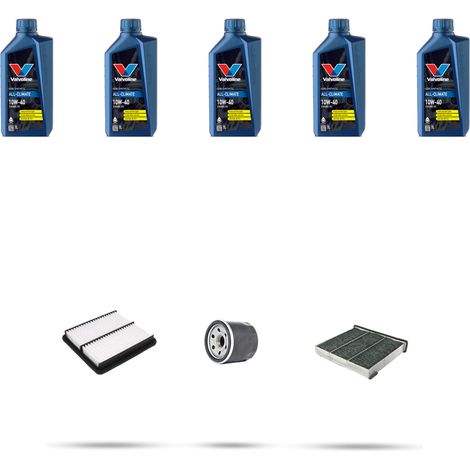 Kit tagliando 3 FILTRI e 5L OLIO compatibile con Mitsubishi Outlander I (CUW) 2.0 16V Turbo 148kw dal 2004 (1/5)