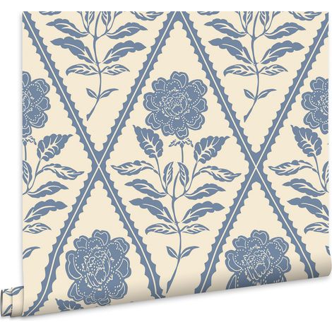 Joules Vliestapete Juliette Floral Blau 10mx52cm (1/5)