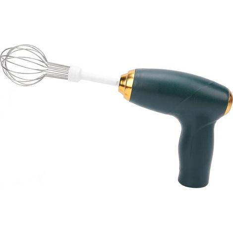 Kabelgebundener Handmixer, tragbarer elektrischer Schneebesen, USB-aufladbar, ideal zum Mixen, Backen und Kochen, Grün (GRÜN) (1/4)