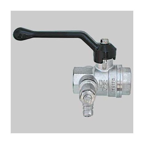 VALVOLA CON RUBINETTO SPURGO E TAPPO LEVA ALLUMINIO  2     BUGATTI