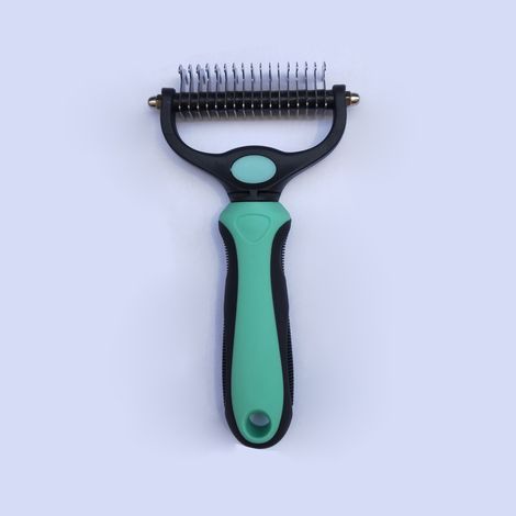 Cepillo para perros, cepillo para gatos, peine profesional para desenredar el pelo de perros y cepillo para perros de pelo largo, rastrillo para el cuidado de perros y gatos para eliminar el subpelo d (1/5)