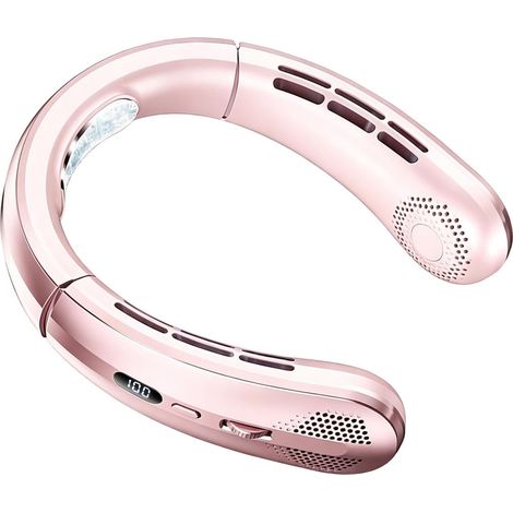 Ventilateur Cou Personnel 100 vitesses rechargeable portable mains (1/5)