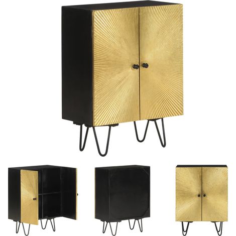 Möbel Holz - vidaXL Sideboard 55x30x75 cm Massivholz Mango - Dekor (1/5)