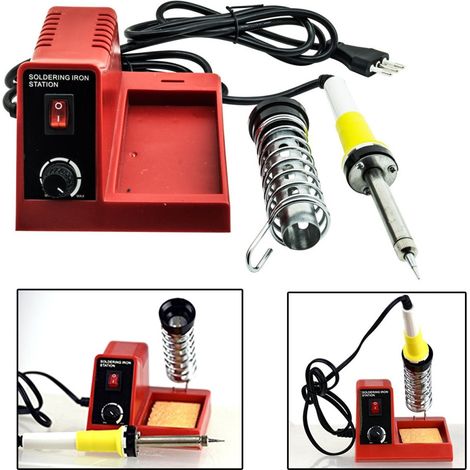 Trade Shop - Stazione Saldante Saldatura A Stagno Analogica Saldatore 40w/8w Con 3 Punte Jlt1 - (1/4)