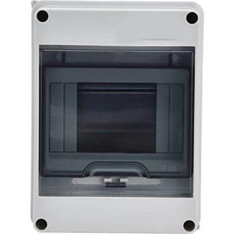 Coffret Electrique Etanche Exterieur IP65, 5 Modules, ABS de Surface en Plastique, Boite de Boitier Etanche Electrique Exterieur, Armoire de Contrôle, Coffret Modulaire Boitier de Jonction (5 Way) (1/5)