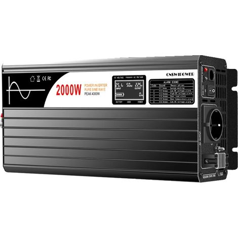 Inversor de onda sinusoidal pura, pantalla LCD de alta definición, SP-2000L-1-a, 12V, 230V-a (1/2)