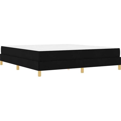 Cama tipo Box Spring con colchón Negro 180 x 200 cm tela vidaXL (1/5)