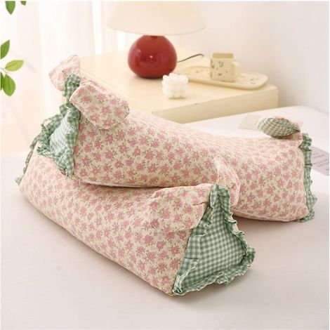 (50 x 15 x 15 cm) Kaninchen-Buchweizenkissen, atmungsaktives Haushaltskissen für Erwachsene, Nackenstütze, Einschlafhilfe, Jasminkissen (1/5)