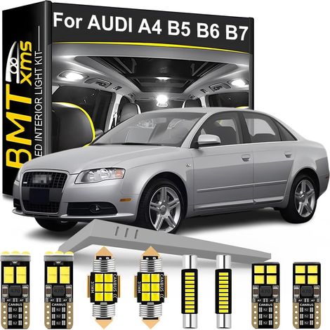 20pcs Car Interior LED Kit Replacement for A4 S4 RS4 B5 B6 B7 Sedan Avant 1994-2008 Interior Lighting White 6000K (1/5)