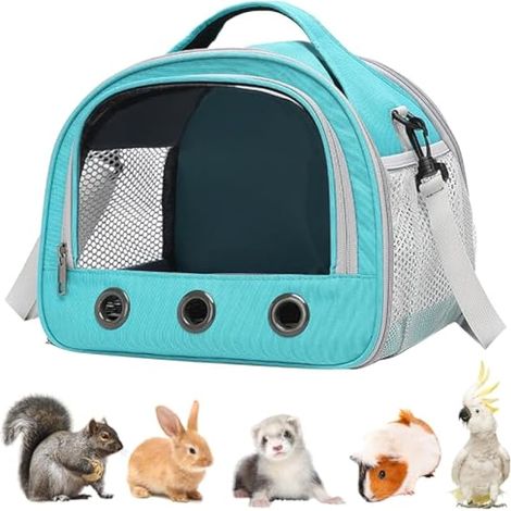 30 27 21cm Sac Transport Chat, Sac de Transport pour Chat, Respirant Et Pliable, avec Bandoulière Réglable, pour Lapins, Cobayes, Chatons (1/5)