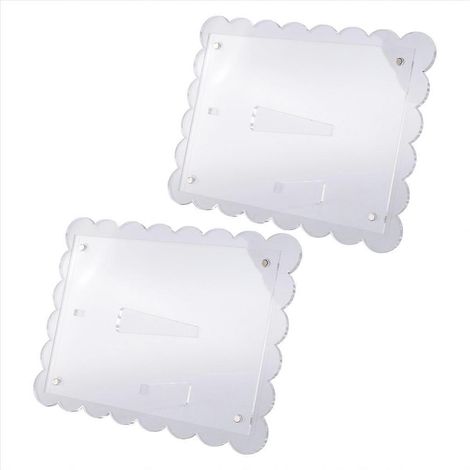Lot de 2 cadres photo festonnés en acrylique transparent (1/5)
