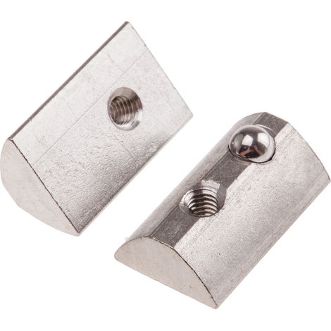 Ecrou à rainure en T RS PRO, profilé 40 mm, L. 22mm, rainure 8mm en Acier Inoxydable ( Prix pour Sachet de 10 )