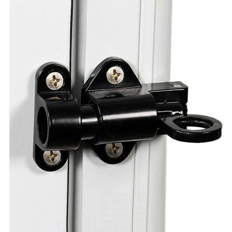 Loquet de porte à ressort pour armoires, 5 x 5, 9 x 5, 5 cm, noir (1/5)