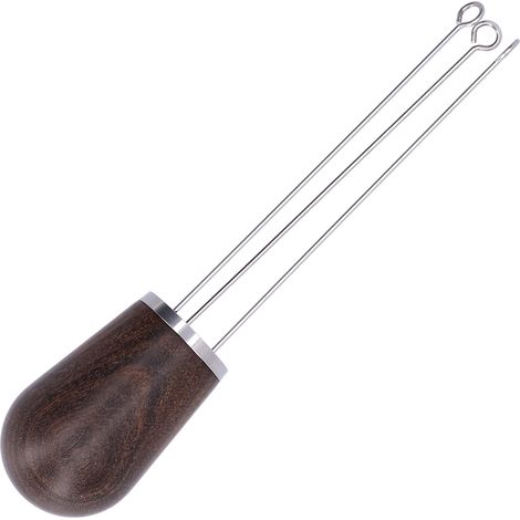 Kaffeepulverspender aus Edelstahl, Rührnadel, Dosierhilfe, 2er-Set, schwarz (1/5)