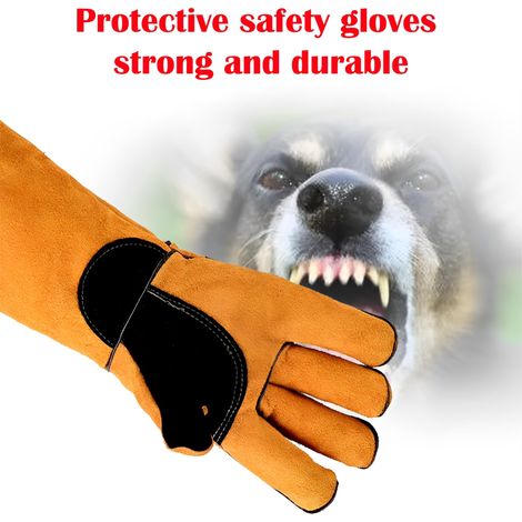 Guanti anti-morso per animali domestici, 45 cm. Resistenti guanti anti-morso per il bagno, guanti multiuso per animali domestici per la cattura e la toelettatura. (1/4)