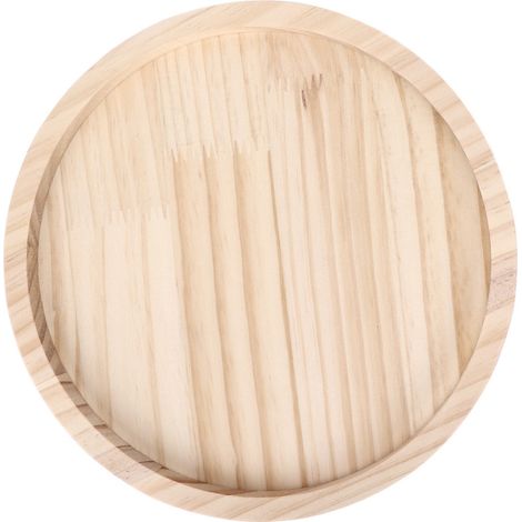 Plateau de Table à Clip en Bambou Naturel 25cm pour Canapé, Snack et Télécommande
