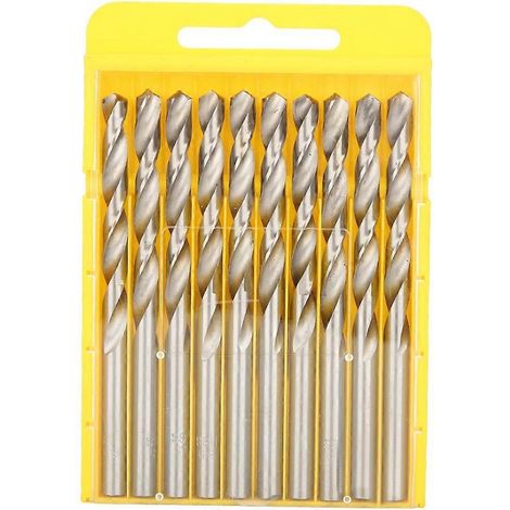 10 Stück/Box HSS-Bohrer, gerader Schaft, Spiralbohrer, 6,5 mm