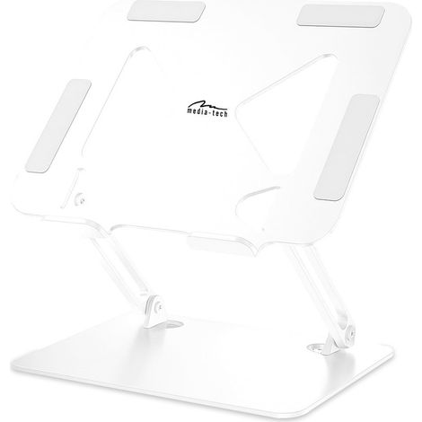 Support pour ordinateur portable MEDIA-TECH – Support pour ordinateur portable MT2661W (blanc) (1/5)