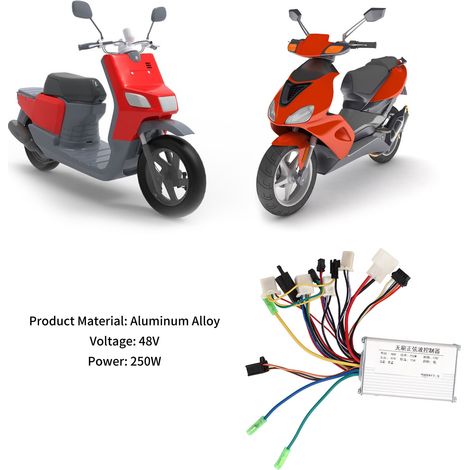Contrôleur de moteur sans balais 48 V 250 W pour vélo électrique, en alliage d'aluminium, pour scooter électrique. (1/5)