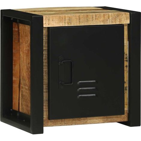 Mobiletto da bagno moderno rettangolare con ripiano 40 x 30 x 40 cm in legno massello di mango marrone 020057650