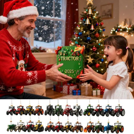 Calendrier de compte à rebours de Noël - Décorations de Noël en (1/2)