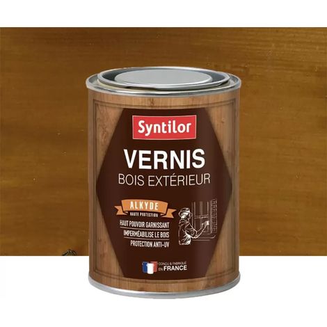 Vernis Alkyde Bois Exterieur SYNTILOR Chêne foncé brillant 0,25 L (1/2)